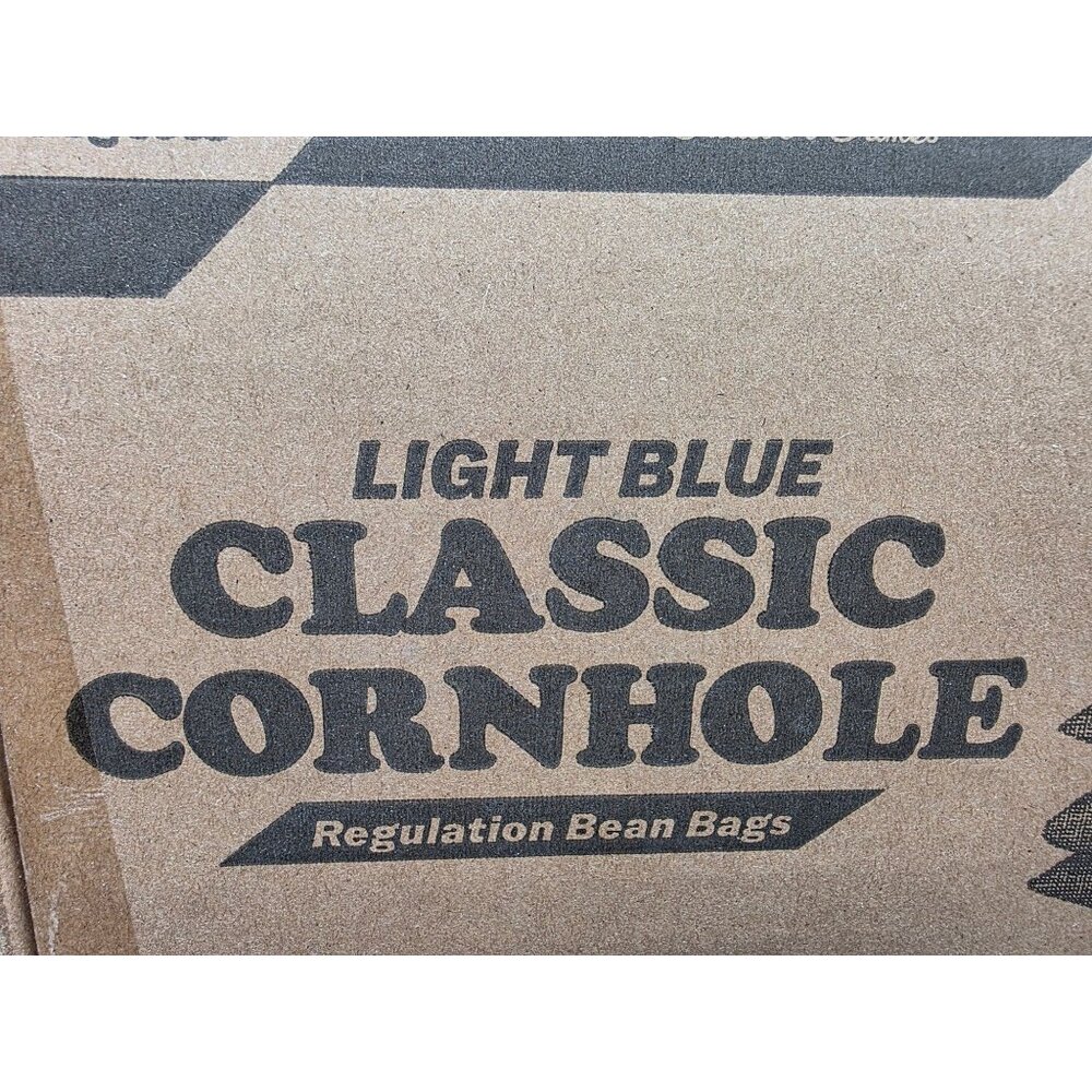 GoSports Light Blue Classic Cornhole Regulation Bean Bags 4 Pack Premium Outdoor - Picture 4 of 5